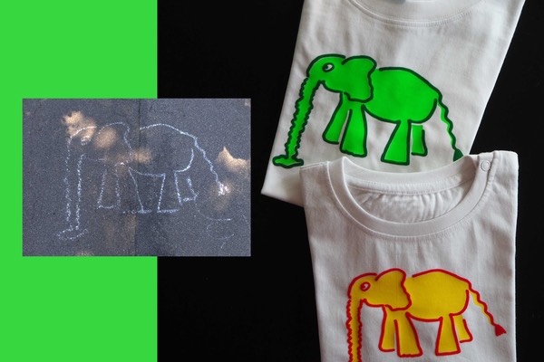 2015-08-09 Elefant Strassenzeichnung